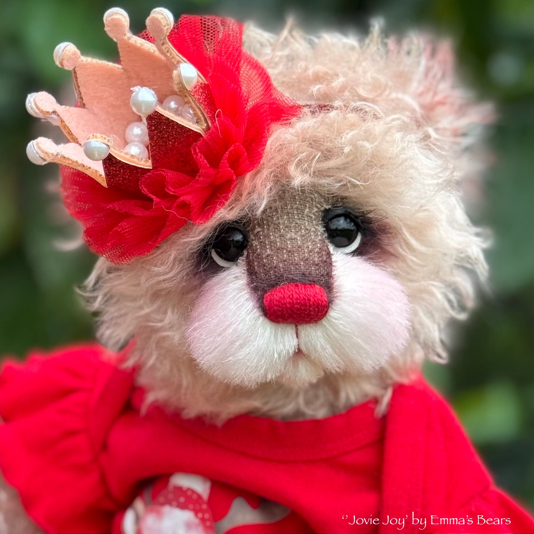 Jovie Joy - 13" Christmas 2024 Artist Bear by Emma's Bears - OOAK