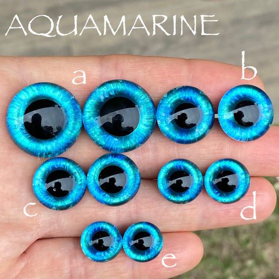 Hand Painted Eyes - Aquamarine