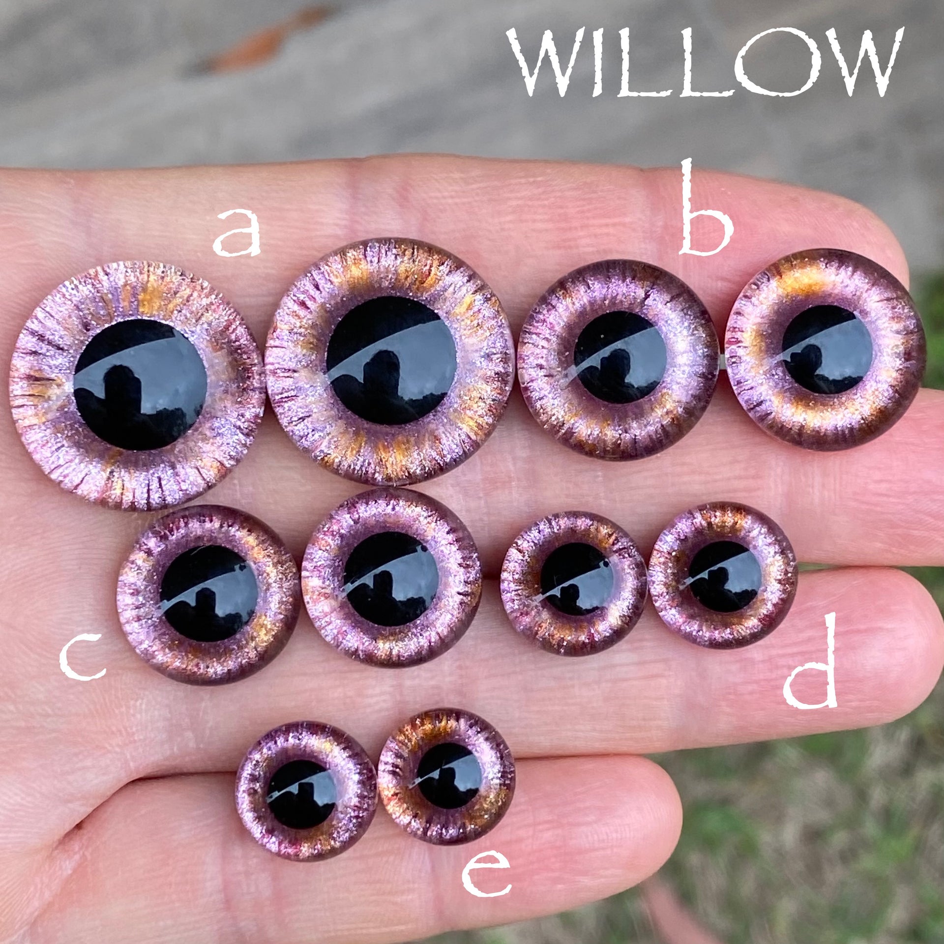 Hand Painted Eyes - Willow