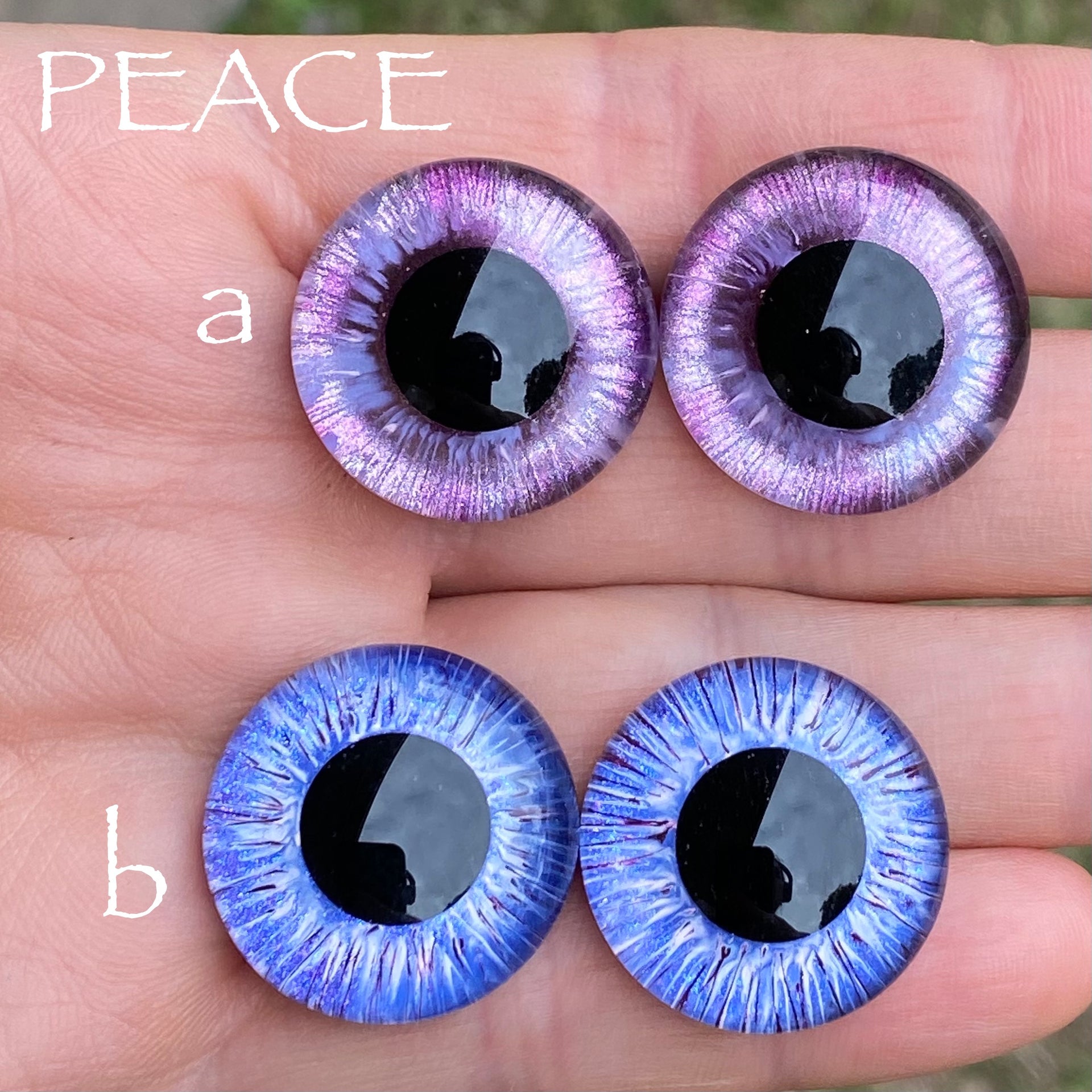 Hand Painted Eyes - Peace