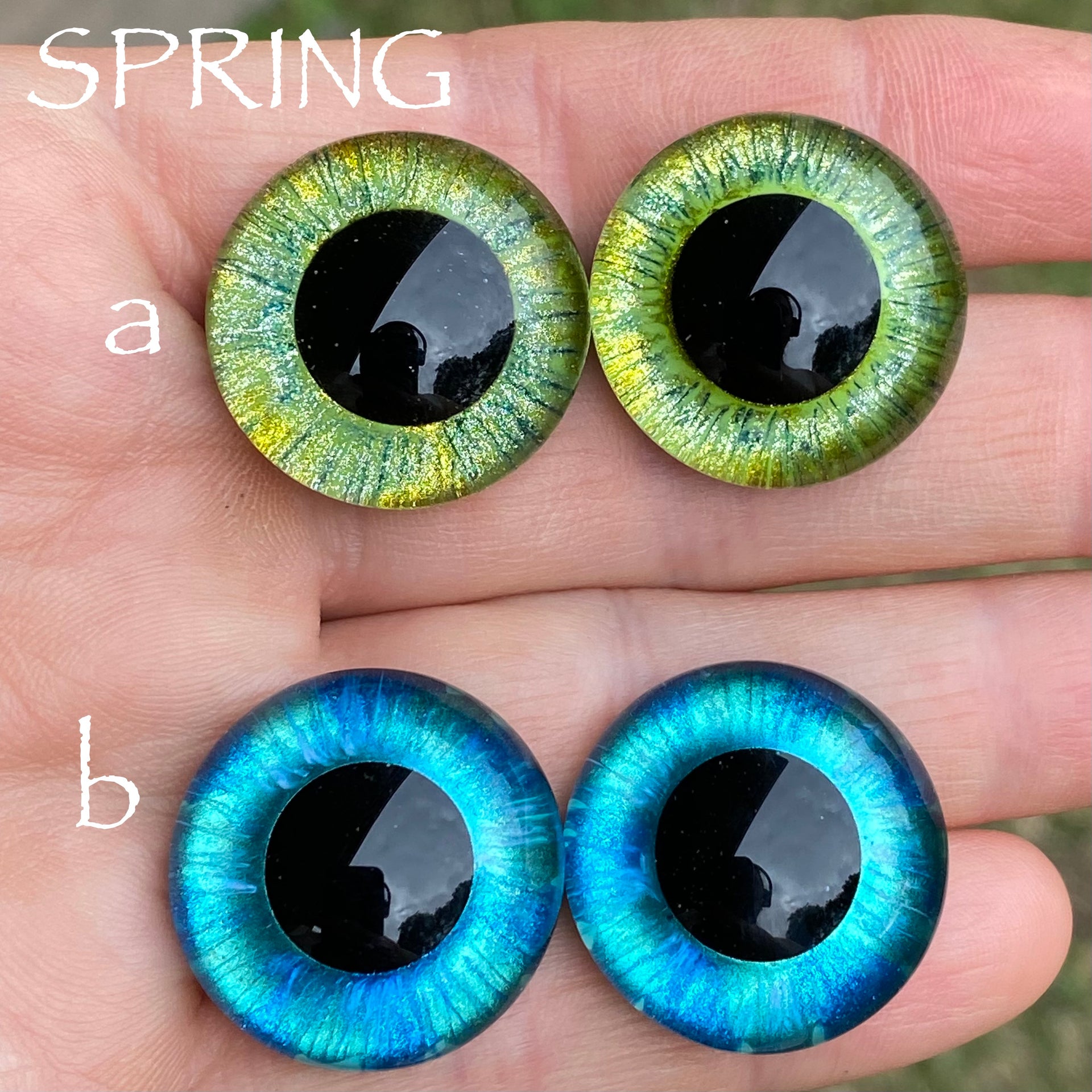 Hand Painted Eyes - Spring