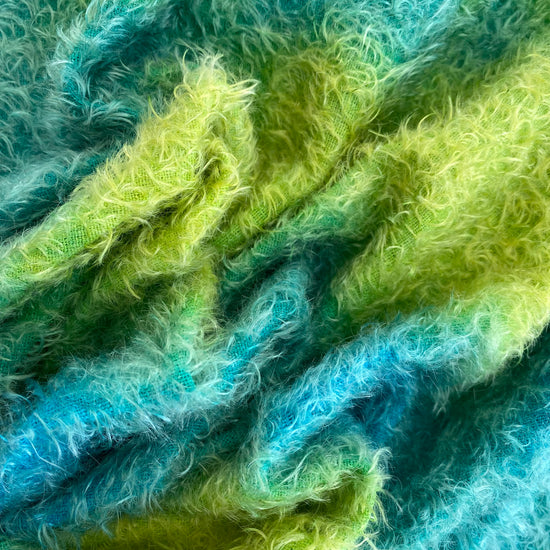 12mm Semi Sparse Mohair - Hand Dyed Lillypad - Fat 1/8m - MAR043