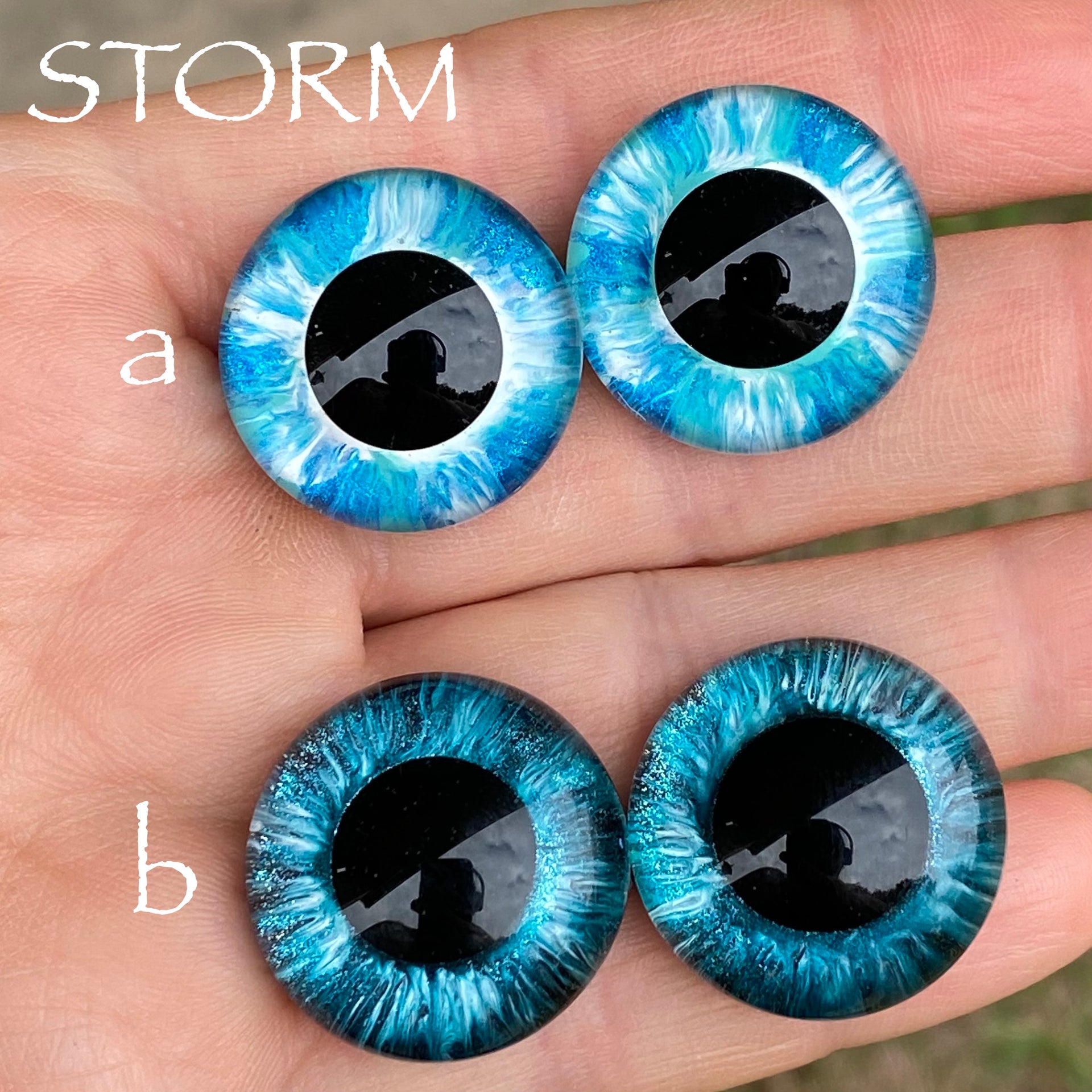 Hand Painted Eyes - Storm