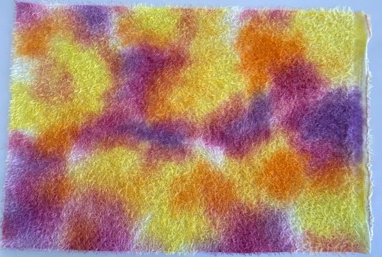 12mm Semi Sparse Mohair - Hand Dyed Sunset Clouds - Fat 1/4m - MAR052