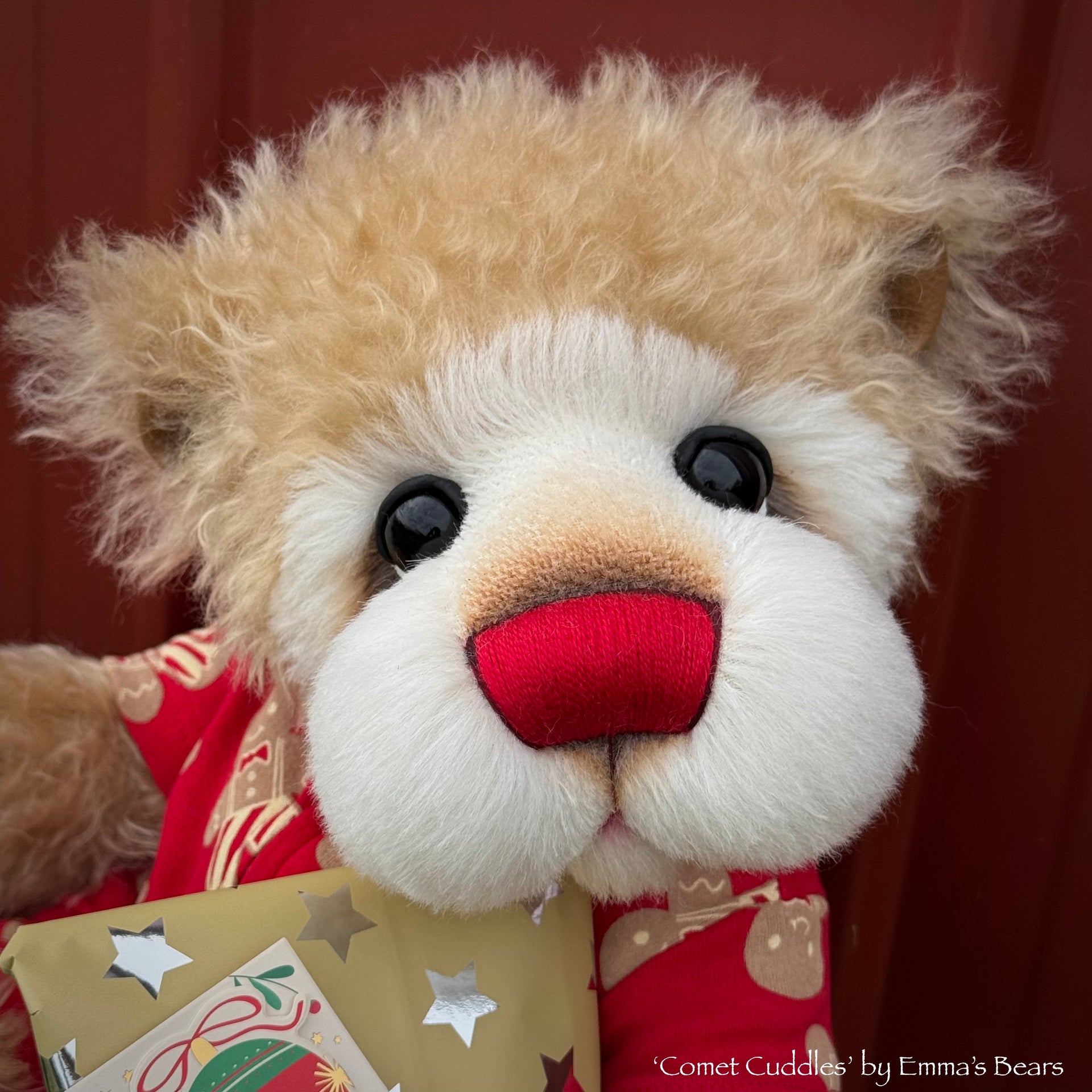 Comet Cuddles - 17" Christmas 2024 Artist Bear by Emma's Bears - OOAK