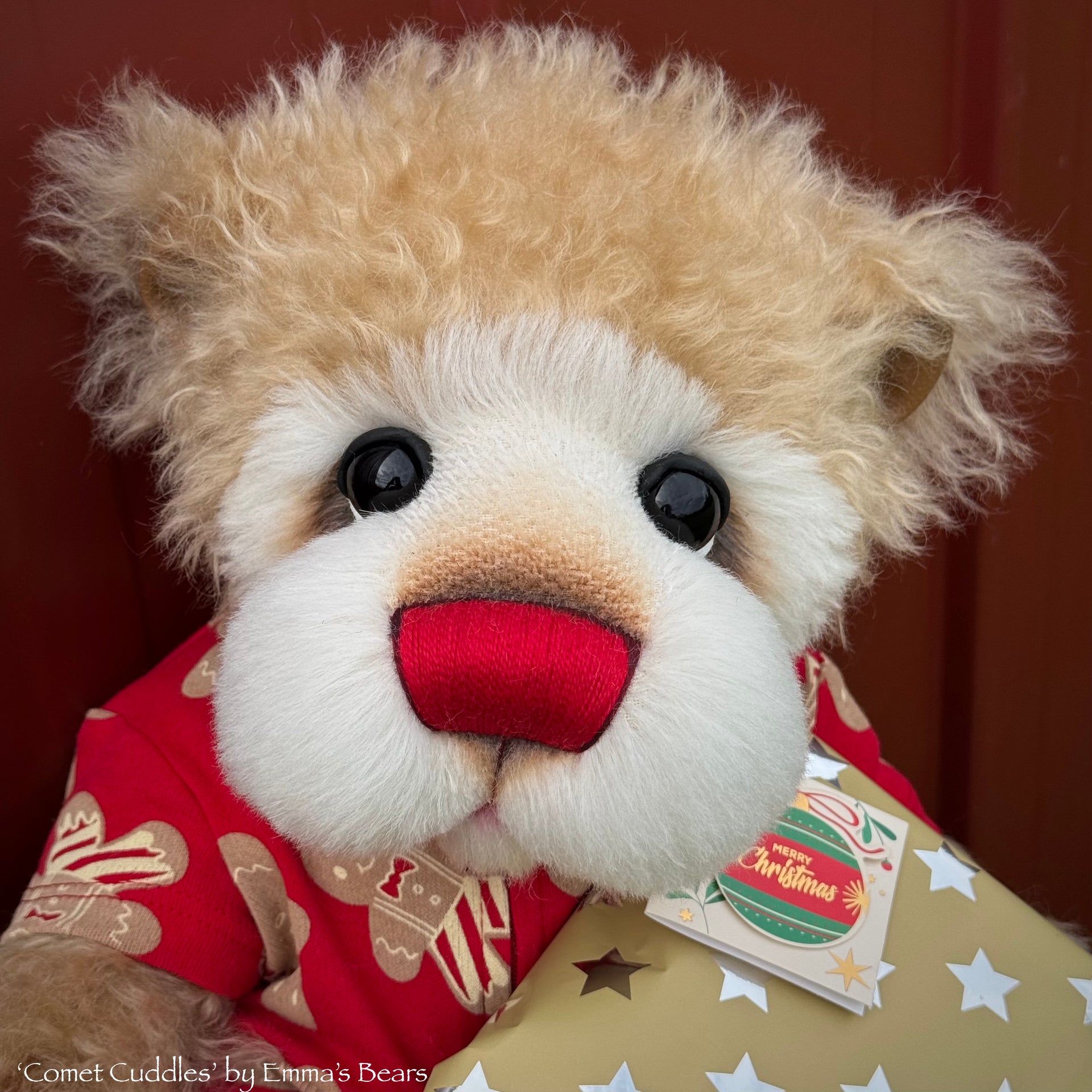 Comet Cuddles - 17" Christmas 2024 Artist Bear by Emma's Bears - OOAK