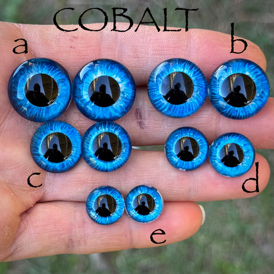 Hand Painted Eyes - Cobalt