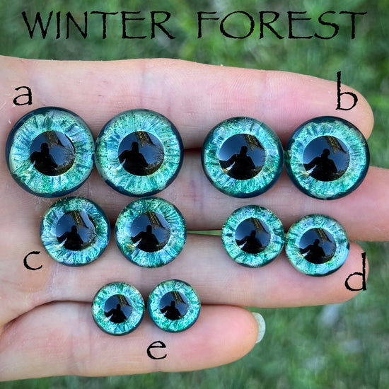 Hand Painted Eyes - Winter Forest