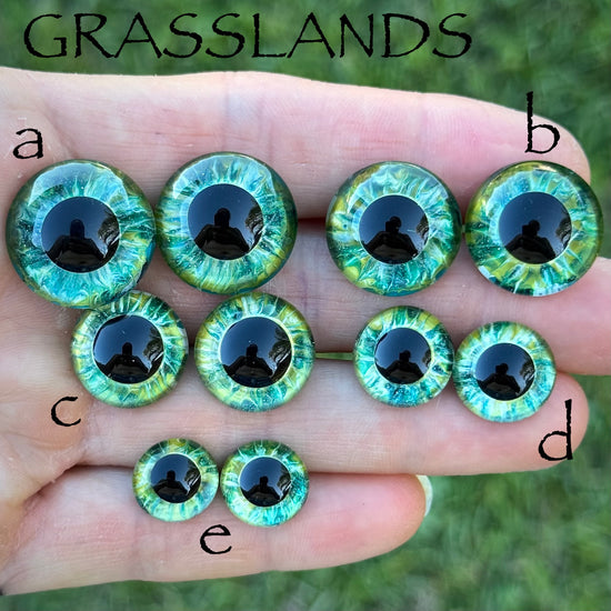 Hand Painted Eyes - Grasslands