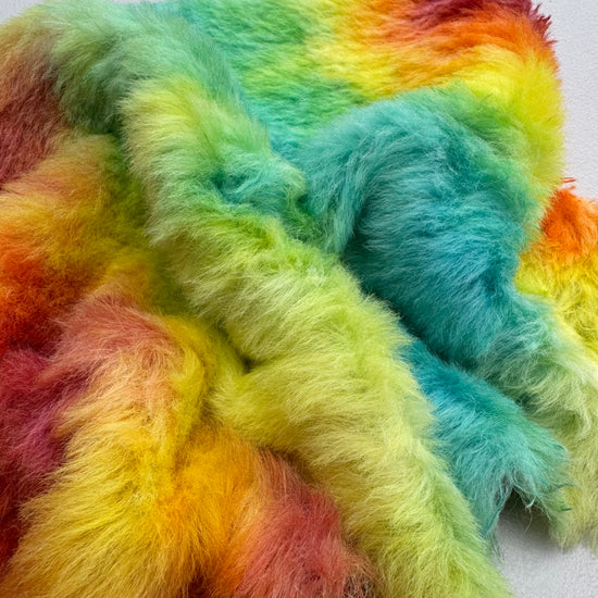 Long Alpaca - Hand Dyed Summertime - Fat 1/8m - DEC007