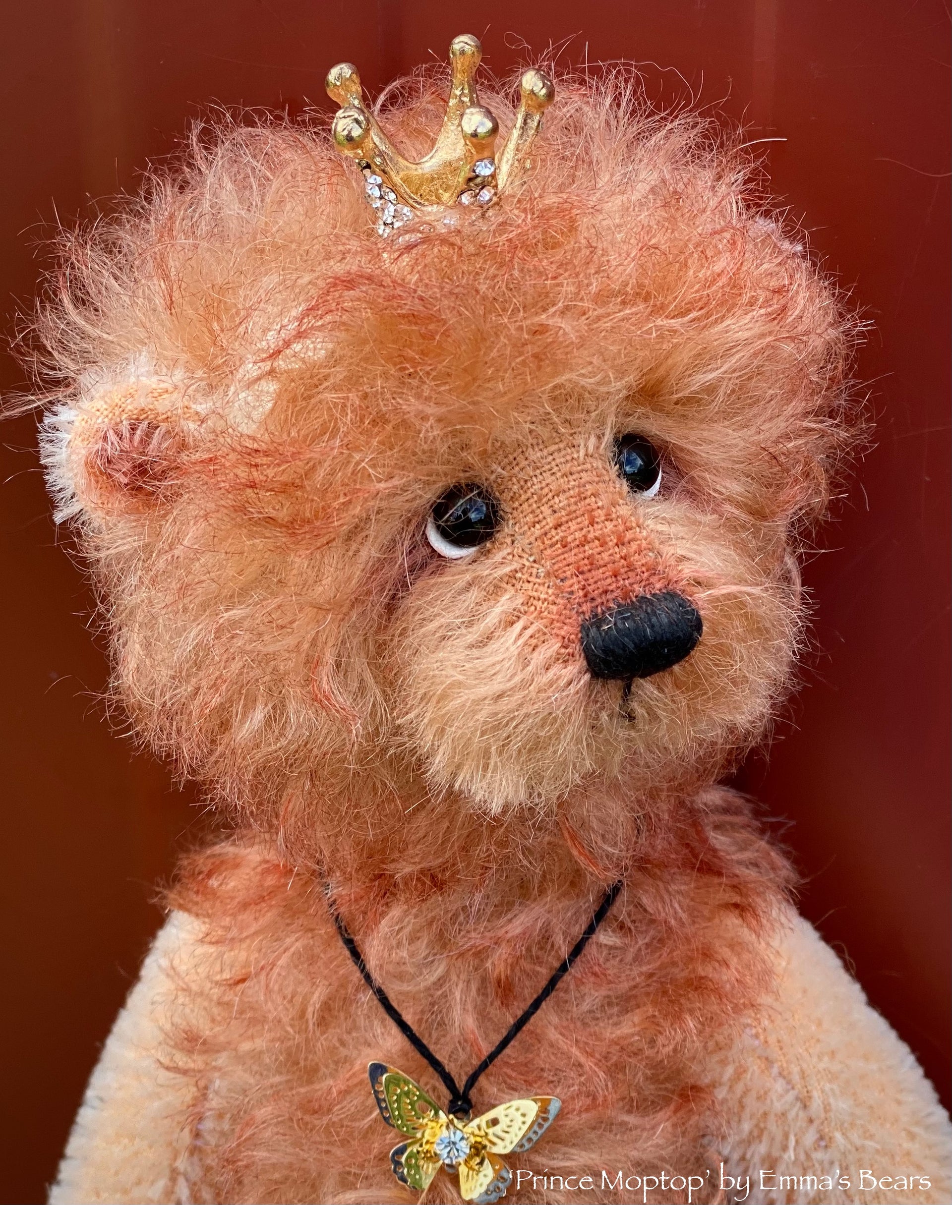 Prince Moptop - 8" Two Tone Mohair Artist Bear by Emma's Bears - OOAK