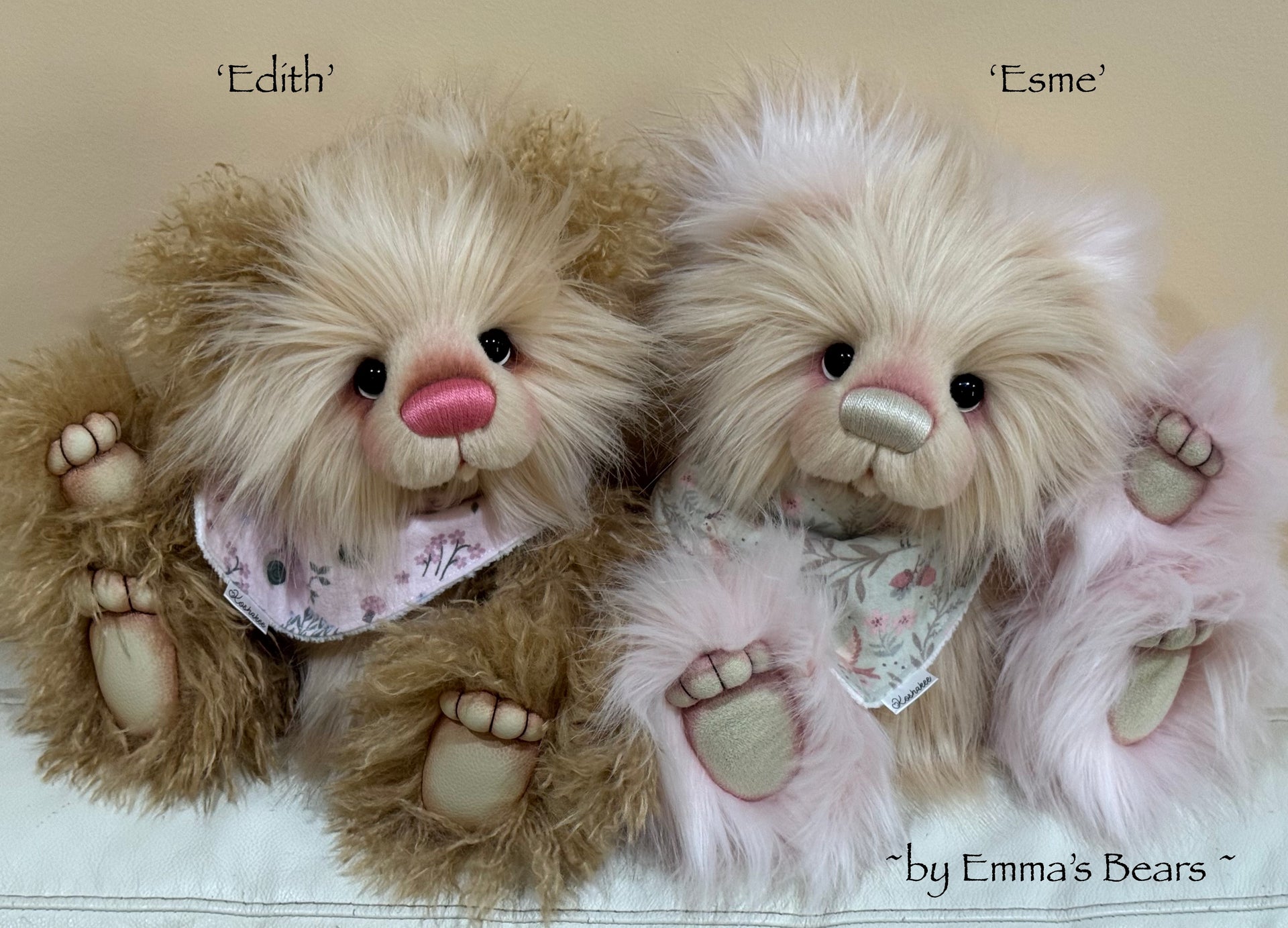 Esme - 16" faux fur bear by Emmas Bears - OOAK