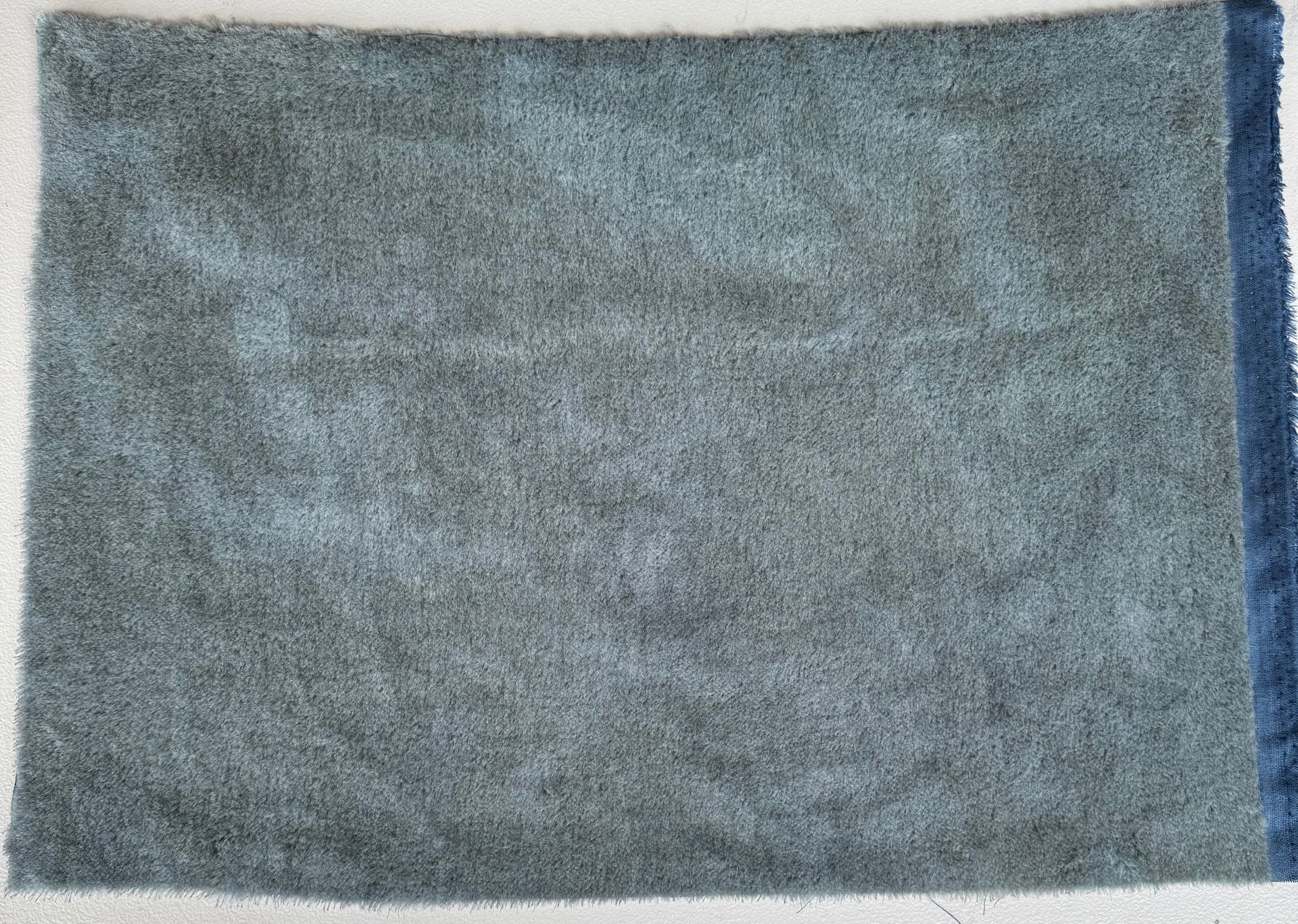 10mm Alpaca  - Hand Dyed Slate Blue - Fat 1/4m  - DEC061