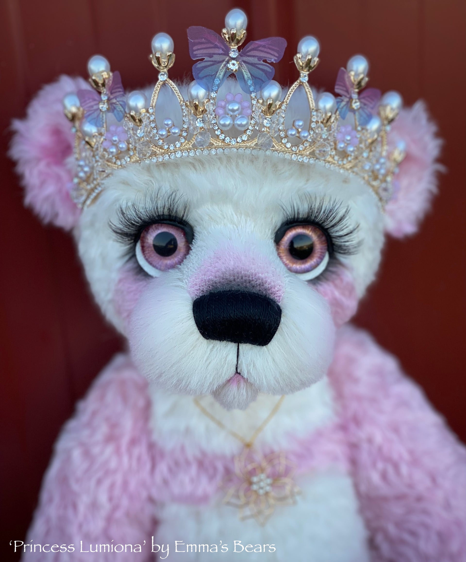 Princess Lumiona - 18" Hand-Dyed Mohair/Viscose blend Bear by Emma's Bears - OOAK