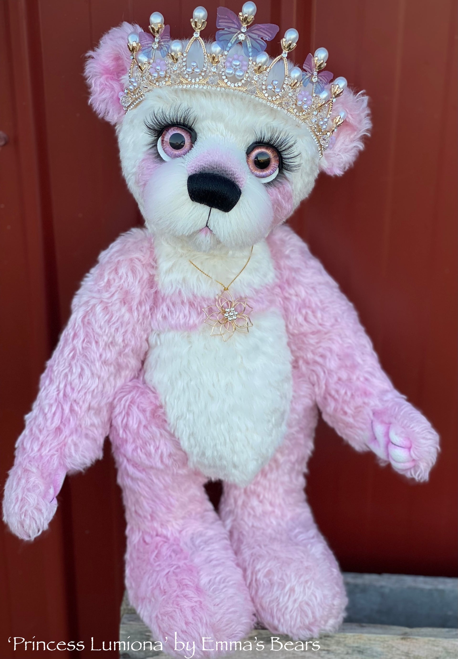 Princess Lumiona - 18" Hand-Dyed Mohair/Viscose blend Bear by Emma's Bears - OOAK