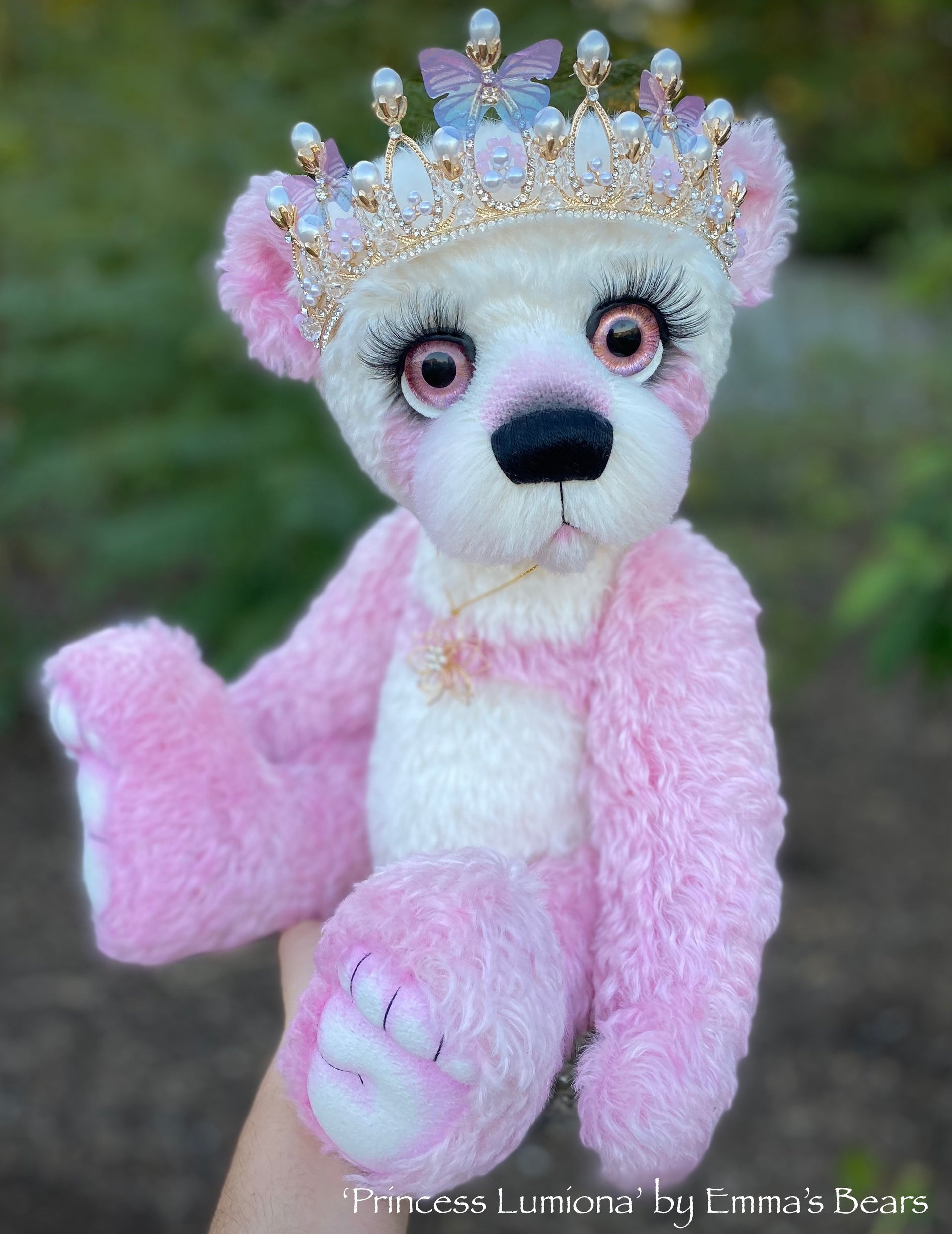 Princess Lumiona - 18" Hand-Dyed Mohair/Viscose blend Bear by Emma's Bears - OOAK