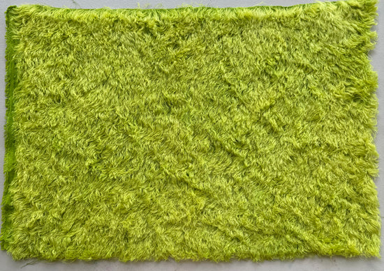 25mm String Mohair - Hand Dyed Happy Lime - Fat 1/4m - DEC124