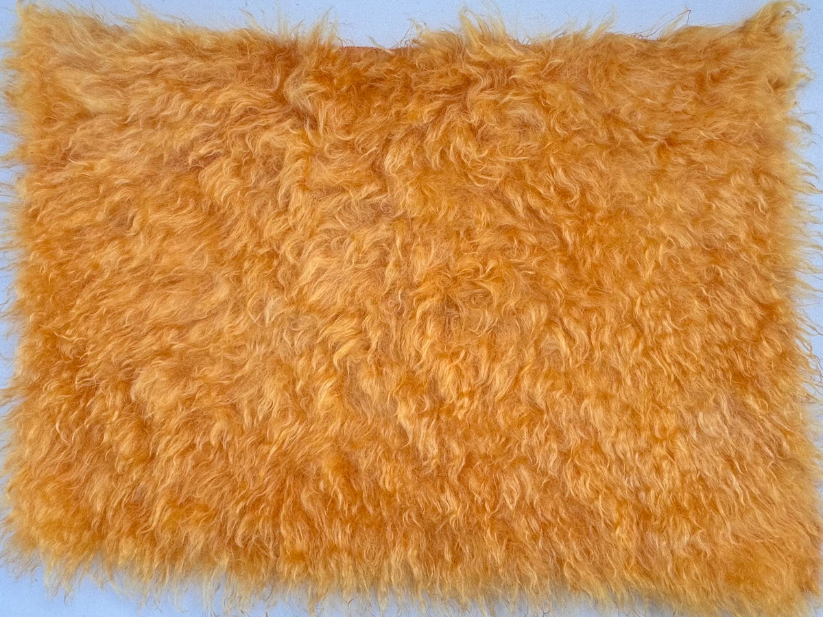 Super Long Pile 70mm Mohair - Hand Dyed Apricot Compote - Fat 1/4m - SEP015