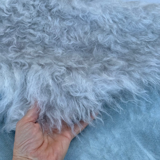 Super Long Pile 70mm Mohair - Hand Dyed Smoke Wisp - Fat 1/4m - SEP016