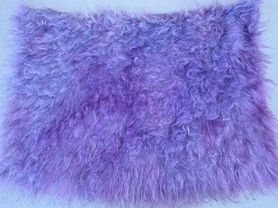 Super Long Pile 70mm Mohair - Hand Dyed Lavender Batik - Fat 1/4m - SEP017