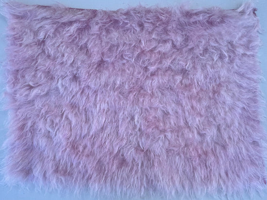 Super Long Pile 70mm Mohair - Hand Dyed Baby Pink - Fat 1/4m - SEP018