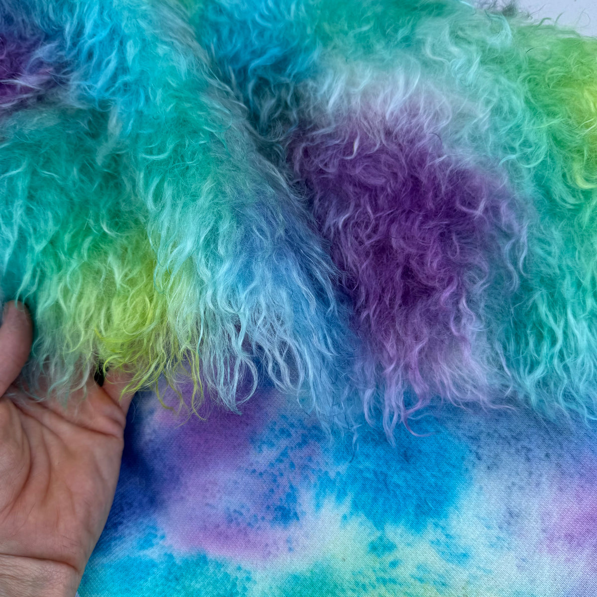 Super Long Pile 70mm Mohair - Hand Dyed Enchanted Garden - Fat 1/4m - SEP021