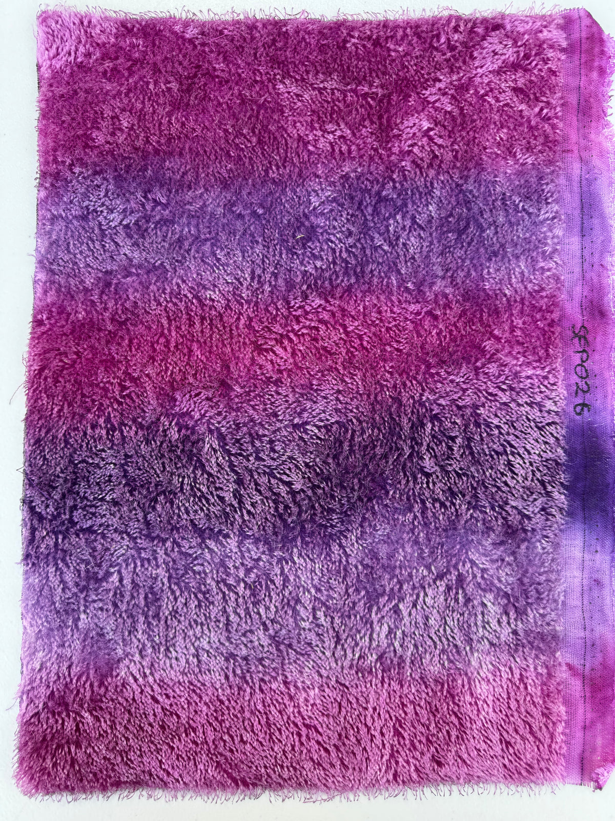 Short 9mm String Mohair - Hand Dyed Pansy Petal Party - Fat 1/8m - SEP026