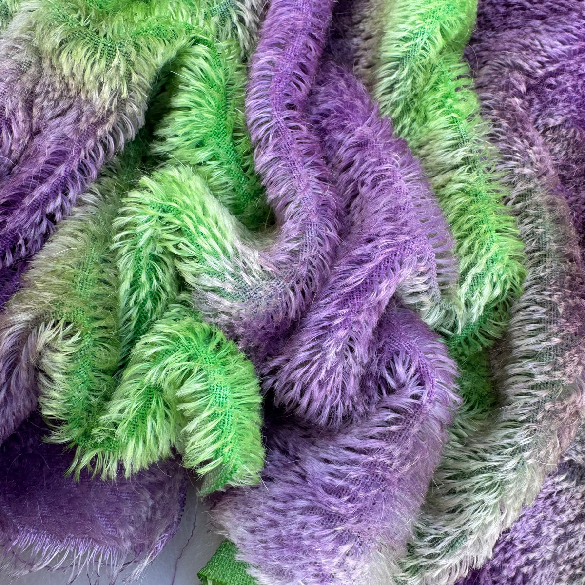 Short 9mm String Mohair - Hand Dyed Woodland Wonder - Fat 1/8m - SEP027