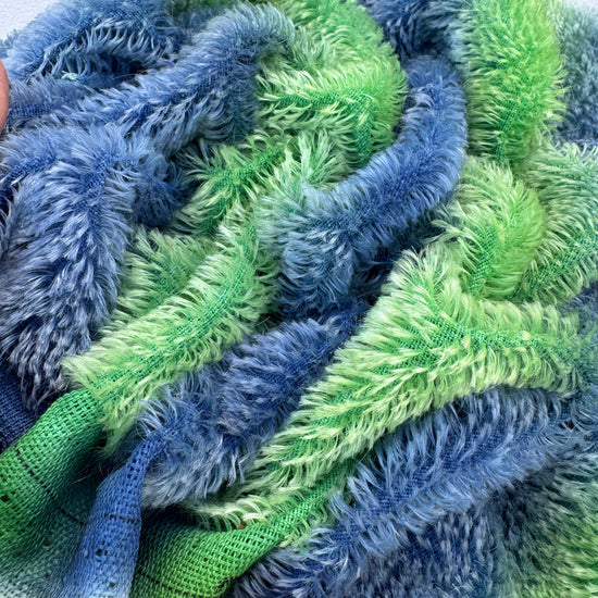 Short 9mm String Mohair - Hand Dyed Moonlit Garden - Fat 1/8m - SEP028