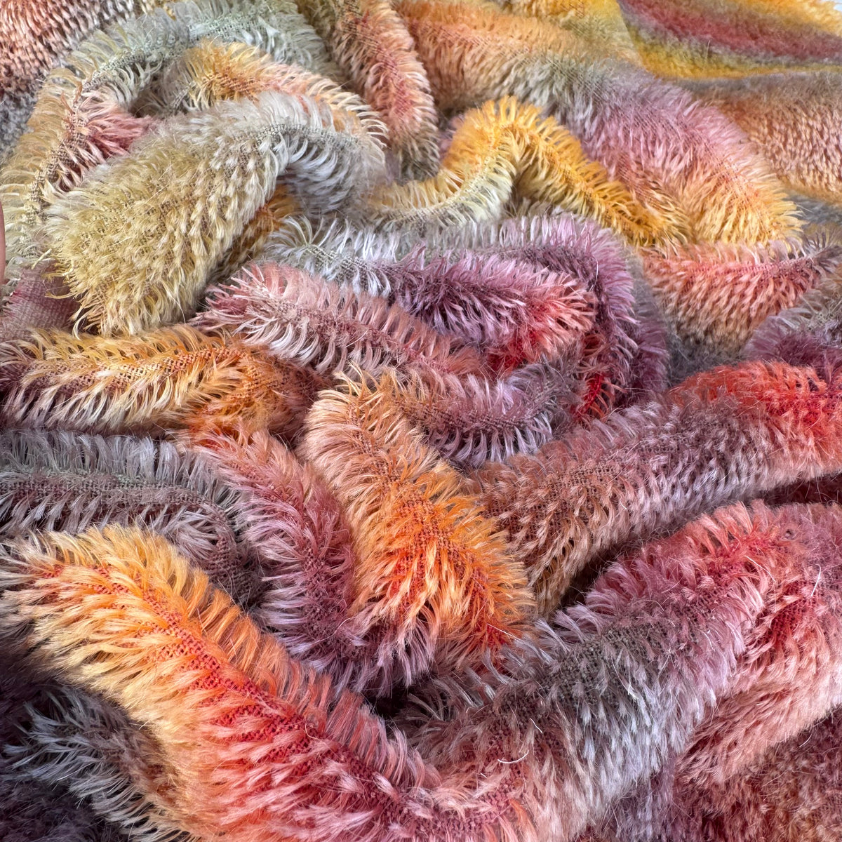 Short 9mm String Mohair - Hand Dyed Autumn Dusk - Fat 1/4m - SEP034
