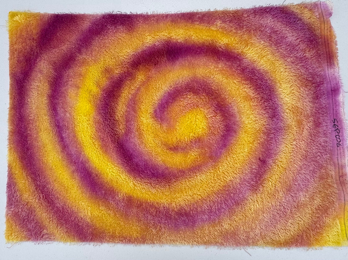 Short 9mm String Mohair - Hand Dyed Strawberry Swirl - Fat 1/4m - SEP036