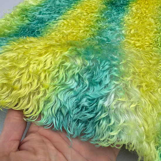 Swirled Mohair/Viscose - Hand Dyed Waterfall - Fat 1/8m - SEP039