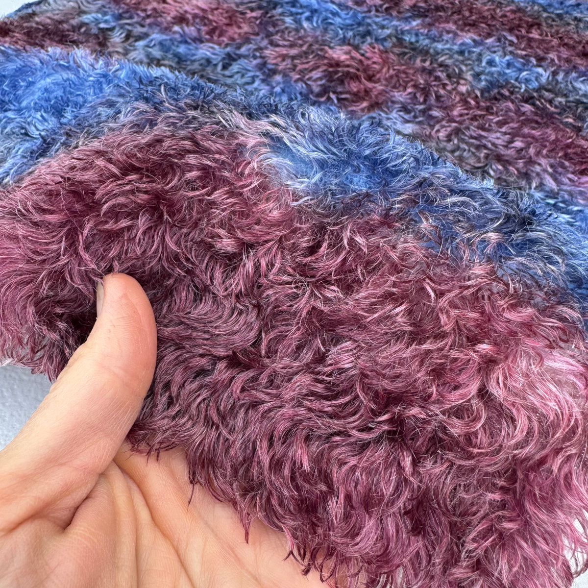 Swirled Mohair/Viscose - Hand Dyed Romance - Fat 1/8m - SEP040
