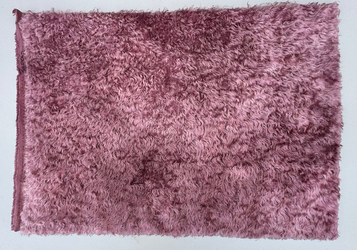 Swirled Mohair/Viscose - Hand Dyed Dusky Rose - Fat 1/4m - SEP042