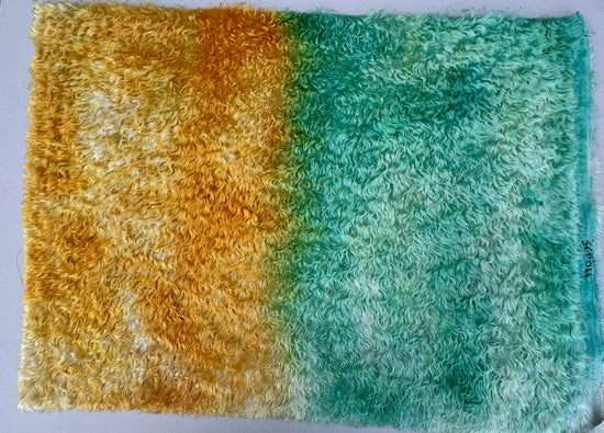 Swirled Mohair/Viscose - Hand Dyed Sand and Sea - Fat 1/4m - SEP044