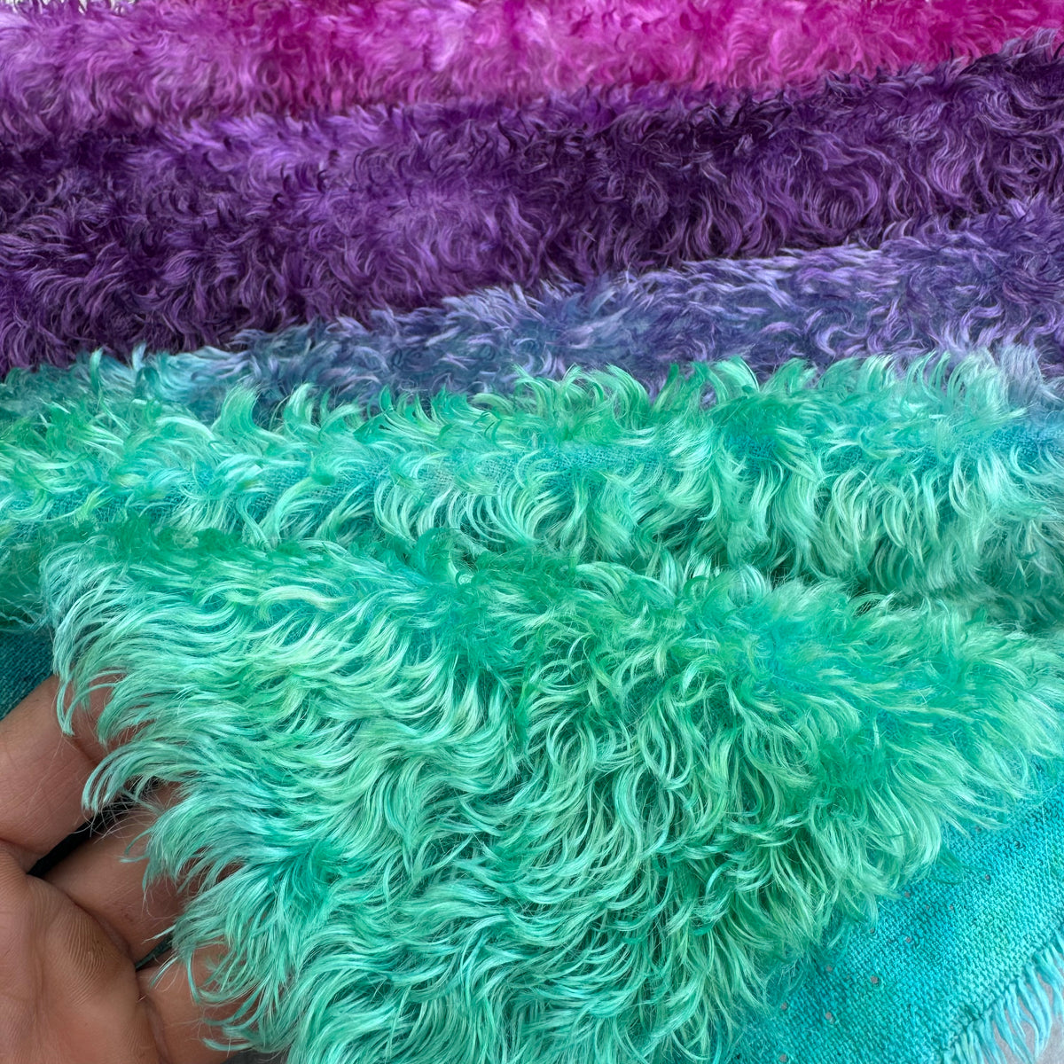Swirled Mohair/Viscose - Hand Dyed Deepest Dusk - Fat 1/2m - SEP045
