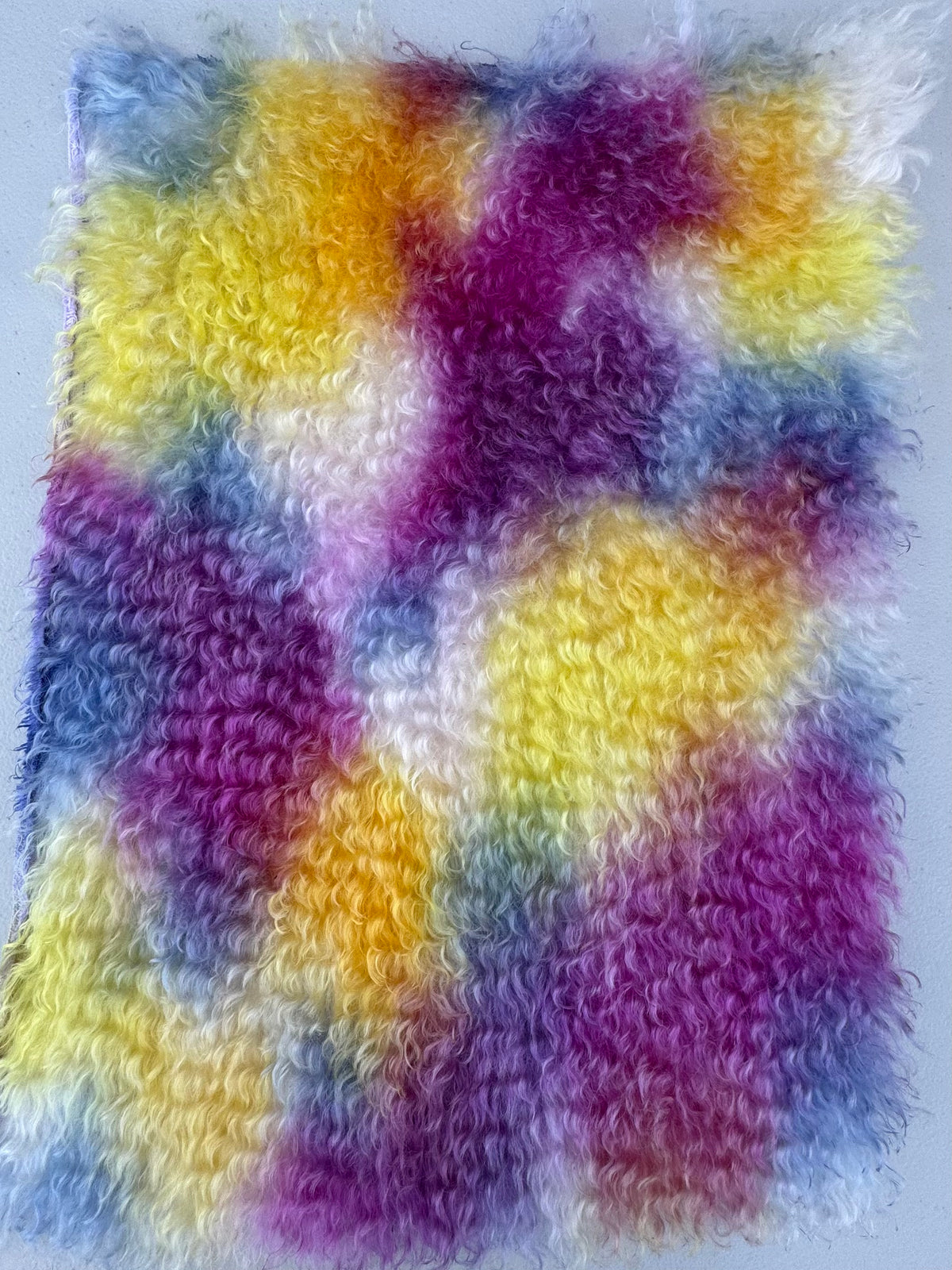 Curlylocks Mohair - Hand Dyed Dawn Clouds - Fat 1/8m - SEP074