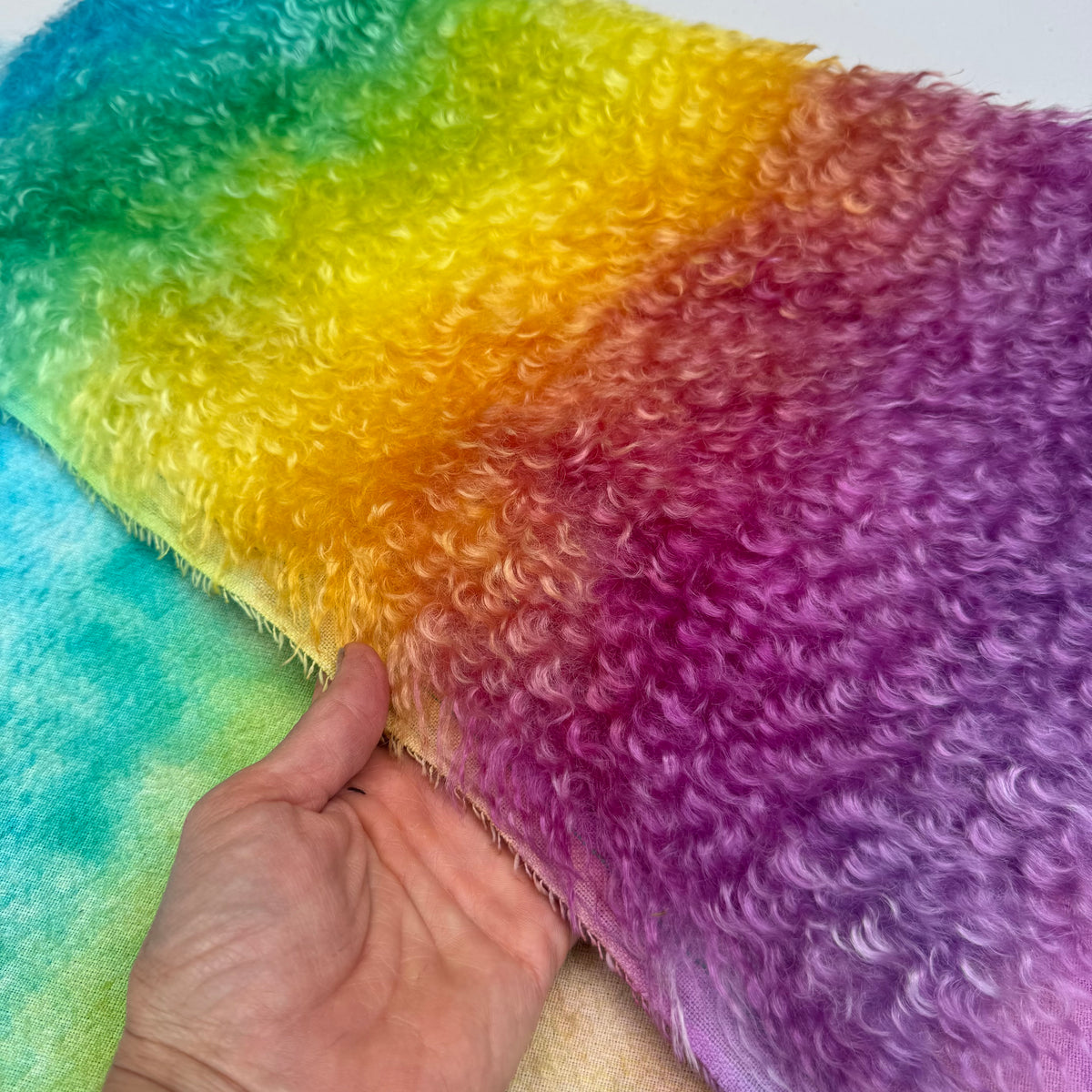 Curlylocks Mohair - Hand Dyed Sunrise - Fat 1/4m - SEP082