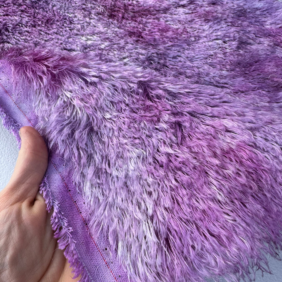 25mm String Mohair - Hand Dyed Pretty Purples - Fat 1/8m - SEP090