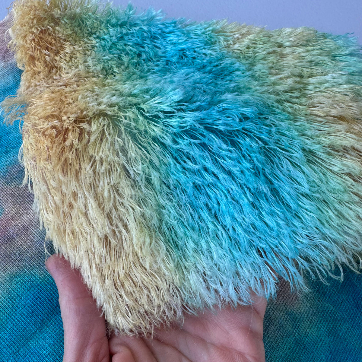 25mm String Mohair - Hand Dyed Crystal Lake - Fat 1/8m - SEP094