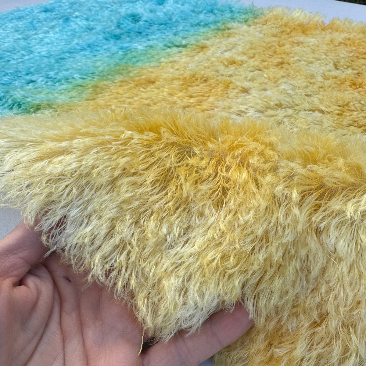 25mm String Mohair - Hand Dyed Sand and Sea - Fat 1/4m - SEP105