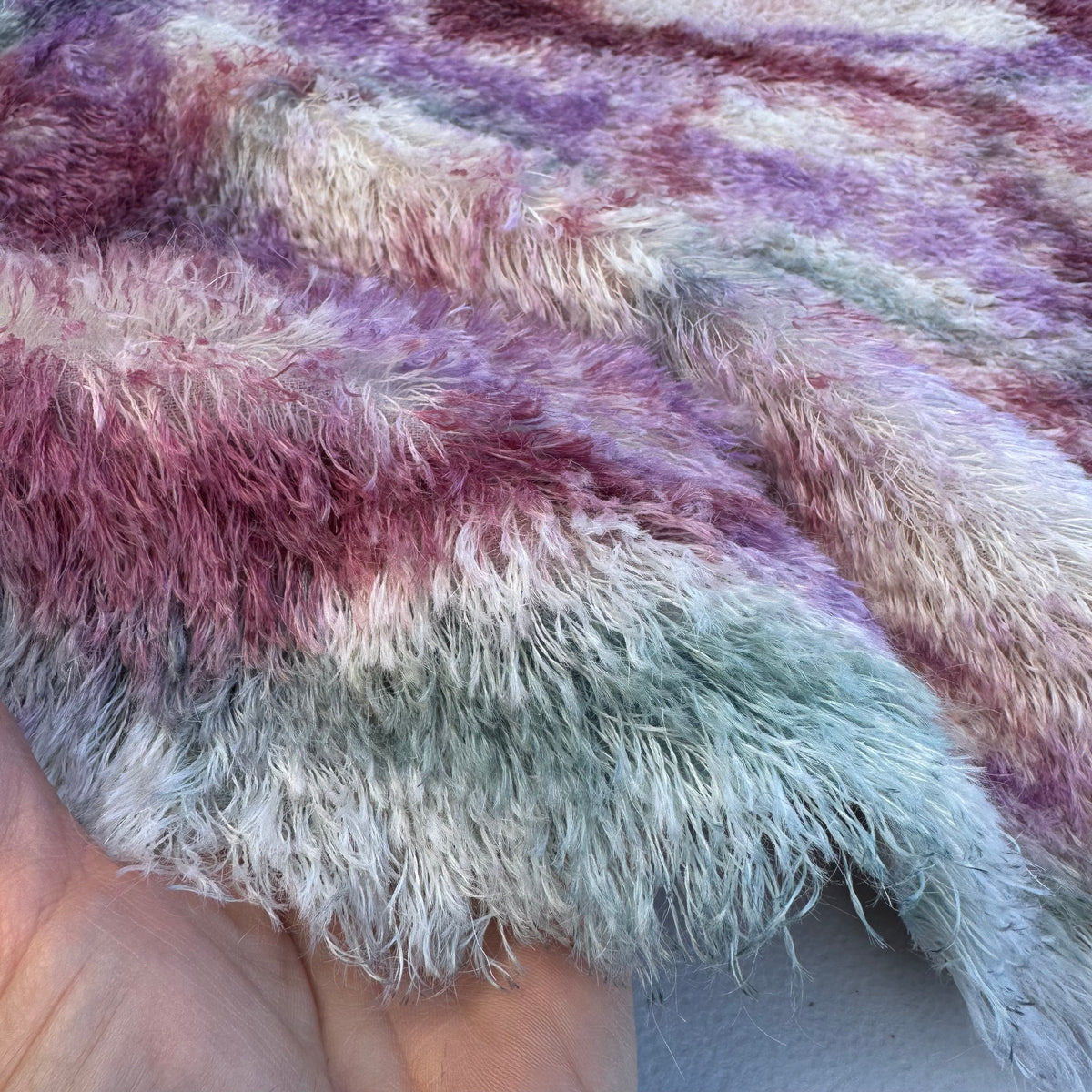 25mm String Mohair - Hand Dyed Twilight Ribbons - Fat 1/4m - SEP106