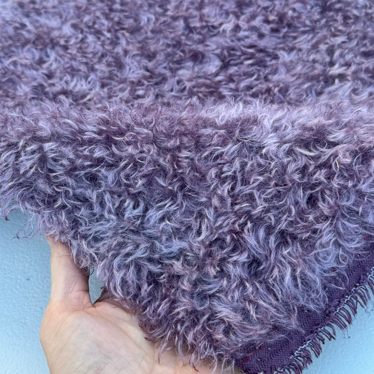 Bianca Mohair - Hand Dyed Smokey Violet - Fat 1/4m - SEP118