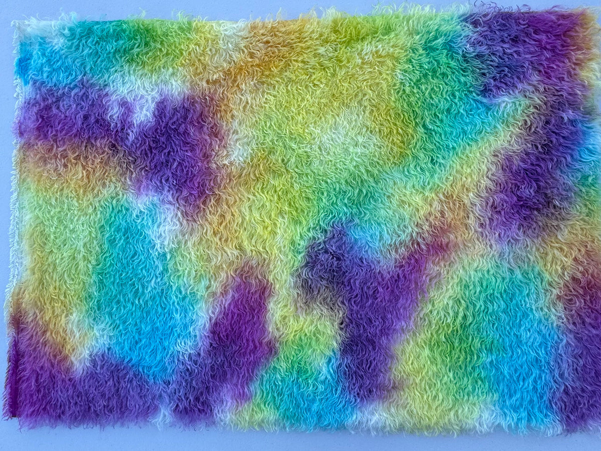 Bianca Mohair - Hand Dyed Rainbow Clouds - Fat 1/4m - SEP122