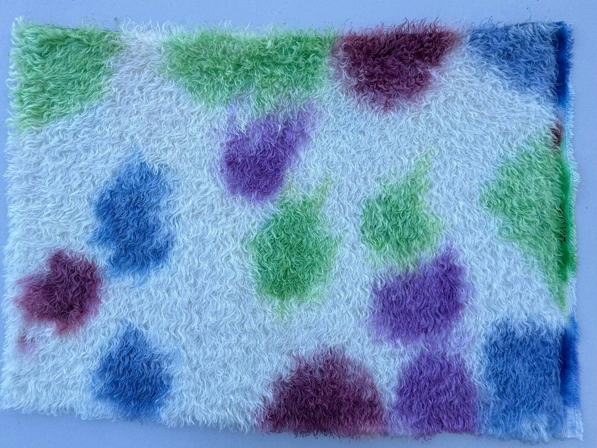 Bianca Mohair - Hand Dyed Snowy Peaks - Fat 1/4m - SEP123