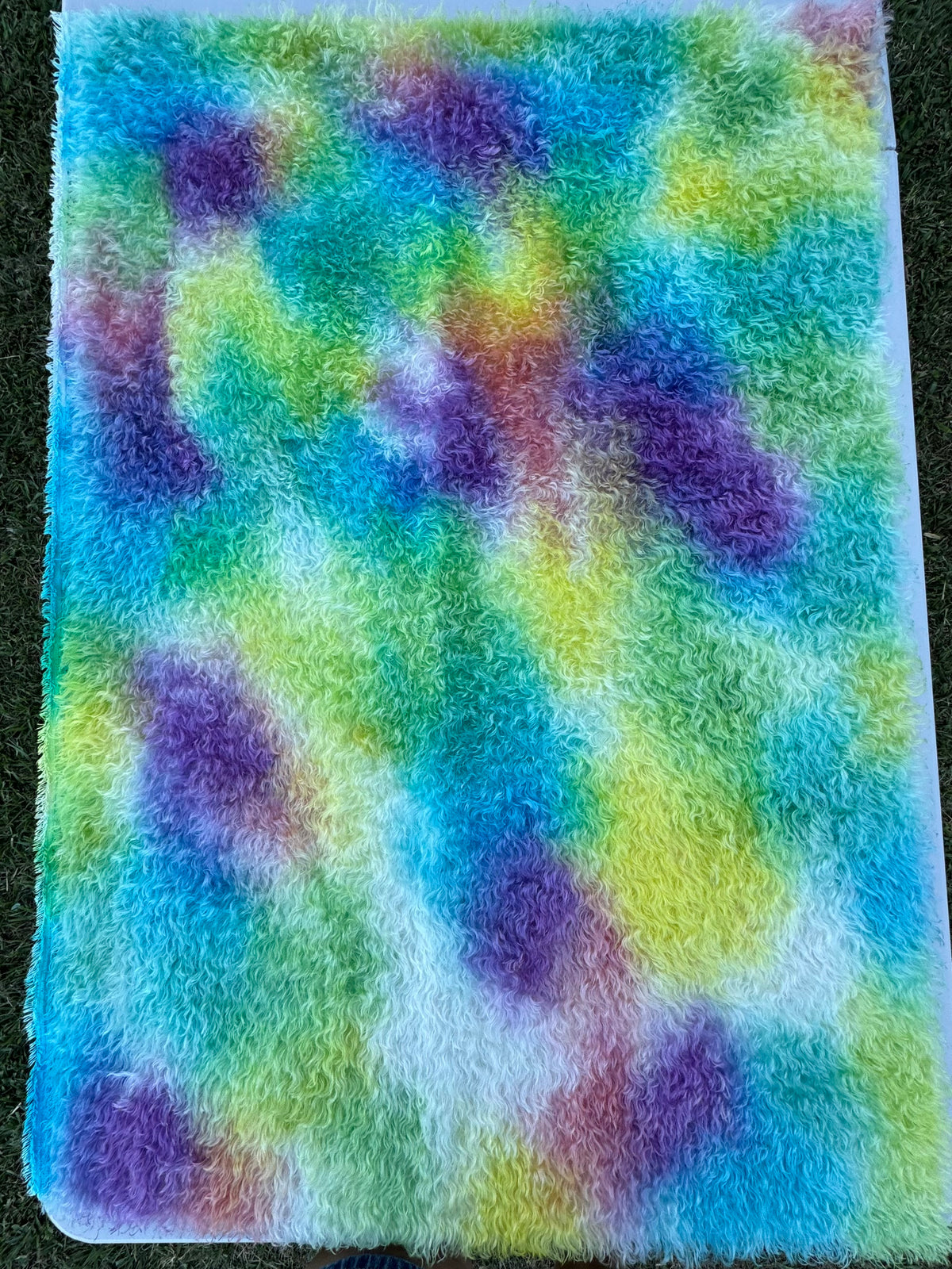 Bianca Mohair - Hand Dyed Rainbow Clouds - Fat 1/2m - SEP125