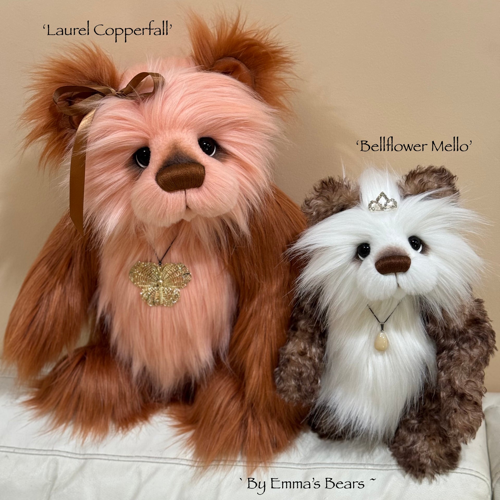 Laurel Copperfall - 18" Luxury faux fur artist bear by Emma's Bears - OOAK