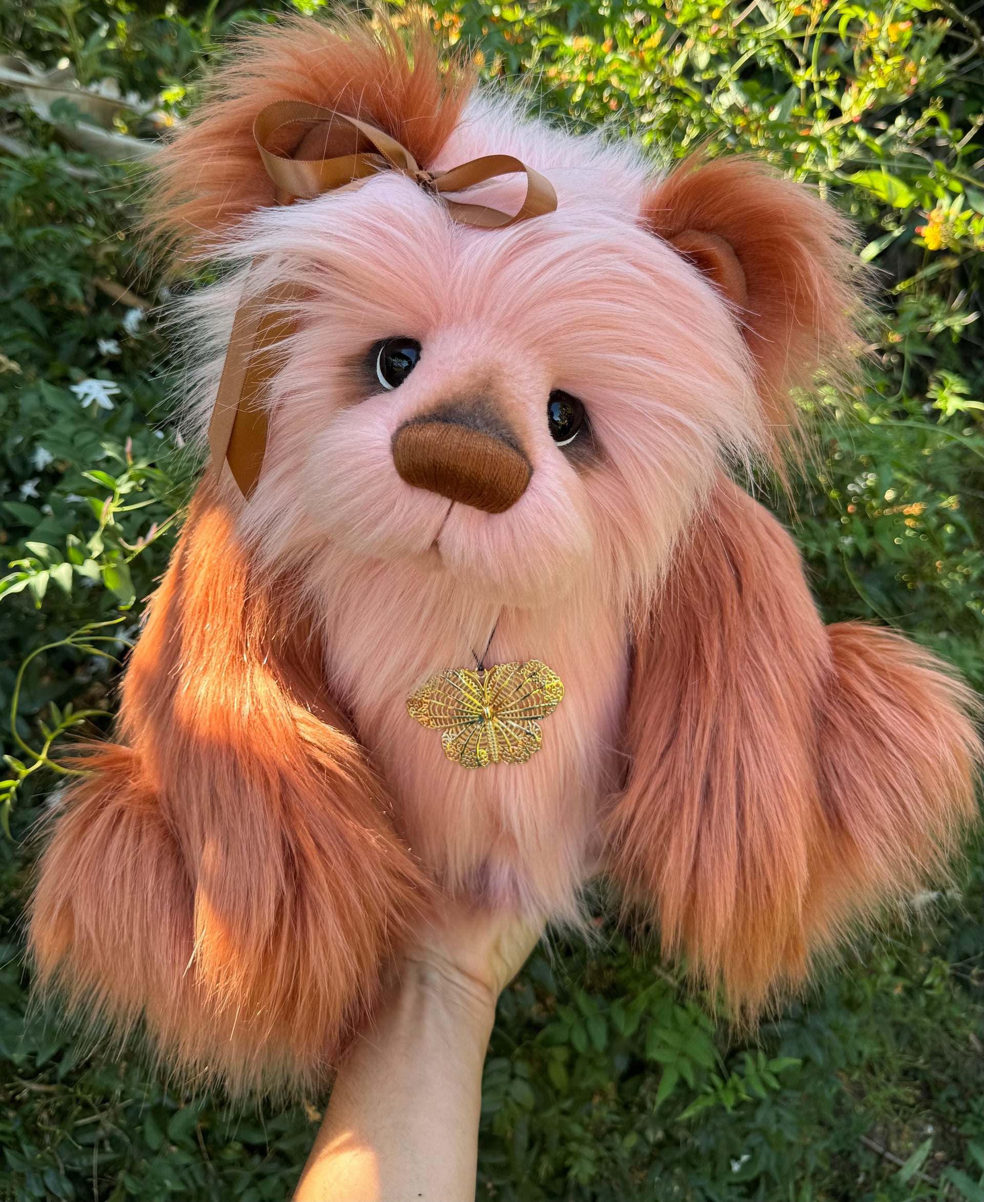 Laurel Copperfall - 18" Luxury faux fur artist bear by Emma's Bears - OOAK