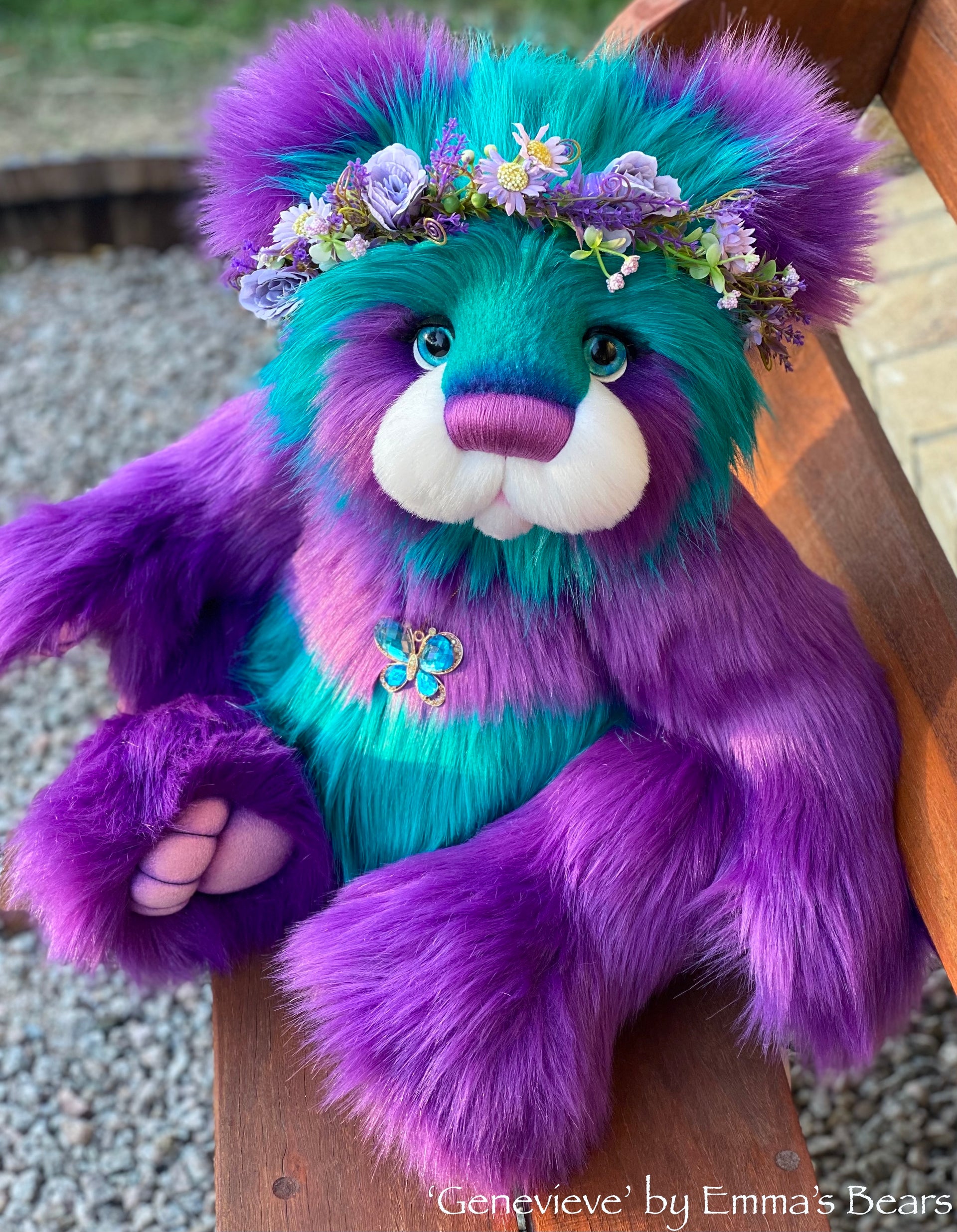 Genevieve - 26" Faux Fur Artist Bear by Emma's Bears - OOAK