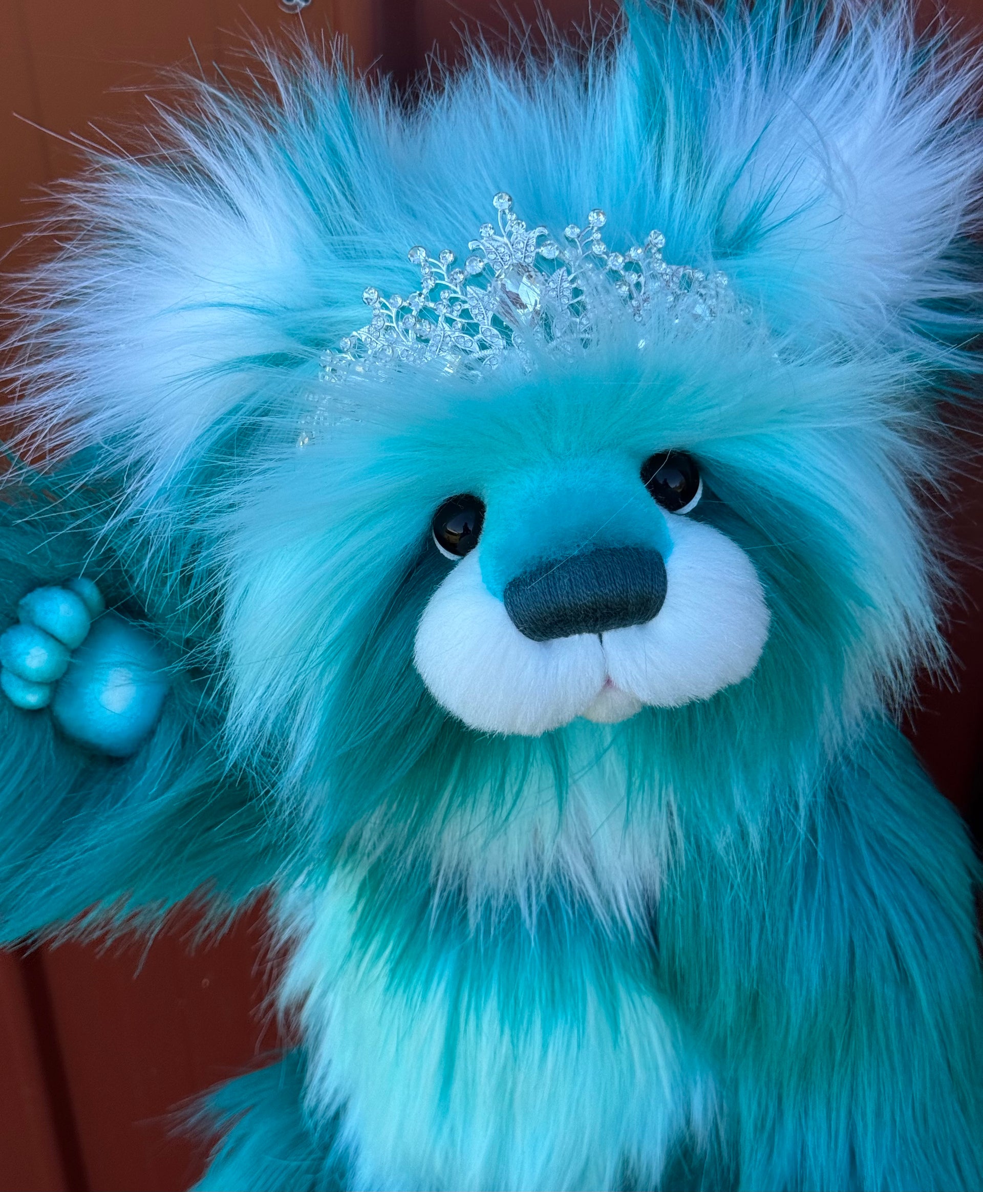 Tiffany Sealove - 16" luxury faux fur bear by Emmas Bears - OOAK